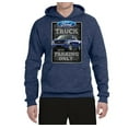 thumbnail image 2 of Ford Truck Parking Only Sign Gift for Owners of Ford Trucks | Mens Cars and Trucks Hooded Sweatshirt Graphic Hoodie, Vintage Heather Navy, X-Large, 2 of 3