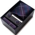 thumbnail image 3 of Ensemble Cadeau Cravate pour Hommes Formel Affaires Mariage Cravate Réunions d'Affaires Mariages, 3 of 6