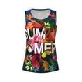 thumbnail image 4 of Lsque Summer Birds and Flowers Printed Workout Tank Tops for Women, Athletic Sports Tank Tops, Compression Sleeveless Dry Fit Shirts,Sleeveless Yoga Shirt-X-Large, 4 of 9