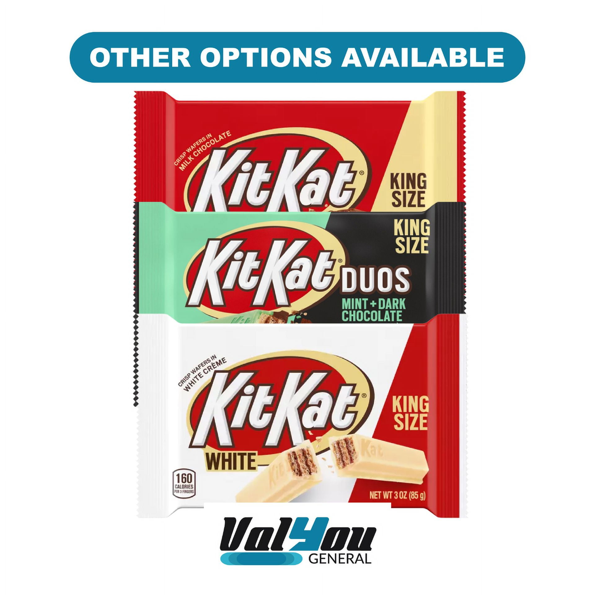 Full Box 24x Packs Kit Kat Duos Mint + Dark Chocolate Wafers Candy Bars | 3oz