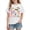 White, variant on Riecok Girls Boys T Shirts 100th Day of School Crewneck Celebration Tees Funny Colorful Printed Short Sleeve Tops