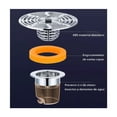 thumbnail image 3 of Coladera Universal Zero Olores Con Check Y Atrapa Cabellos, Plata, 3 of 5