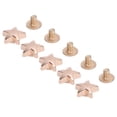 thumbnail image 1 of 50 Sets Leather Five Pointed Star Rivet, Strong Grip Quick and Easy Installation Pentagram Shape Leather Rivets for Shoes Bags Clothing10mm Gold, 1 of 7