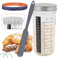thumbnail image 3 of EASTIN Sourdough Starter Jar Kit Glass Sourdough Starter Container with Thermometer Paper Marking, 3 of 10