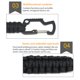 thumbnail image 4 of Yuarrent Anillo de cuerda de Paracord de acero inoxidable de punto portátil para acampar supervivencia llavero para exteriores, negro Escalada No.02 Yuarrent OD000775-02, 4 of 6