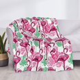thumbnail image 3 of Fotbe Flamingo Manta de Franela con Estampado, Manta Ultrasuave para Cama, Sofá, Auto, Hipoalergénica y Antibolitas-80"x60", 3 of 6