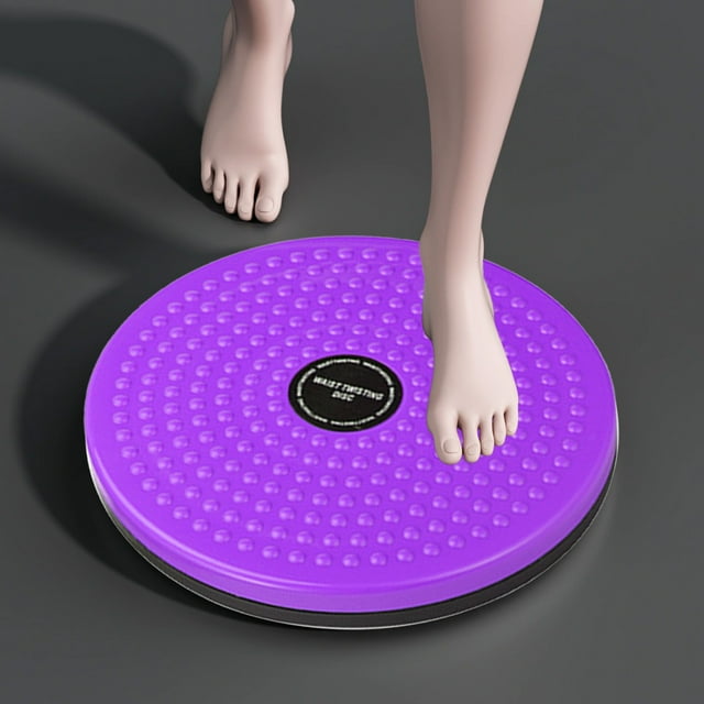 Purple 1 Pcs Waist Twisting Disc - Fitness Shaping Waist Muscle Exercise Device No Battery Mechanical Self-Control Twisting Exercise Device