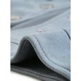 thumbnail image 5 of INSPIRE CHIC Women's Turn Down Collar Faux Suede Cropped Moto Jacket XL Grey Blue, 5 of 6