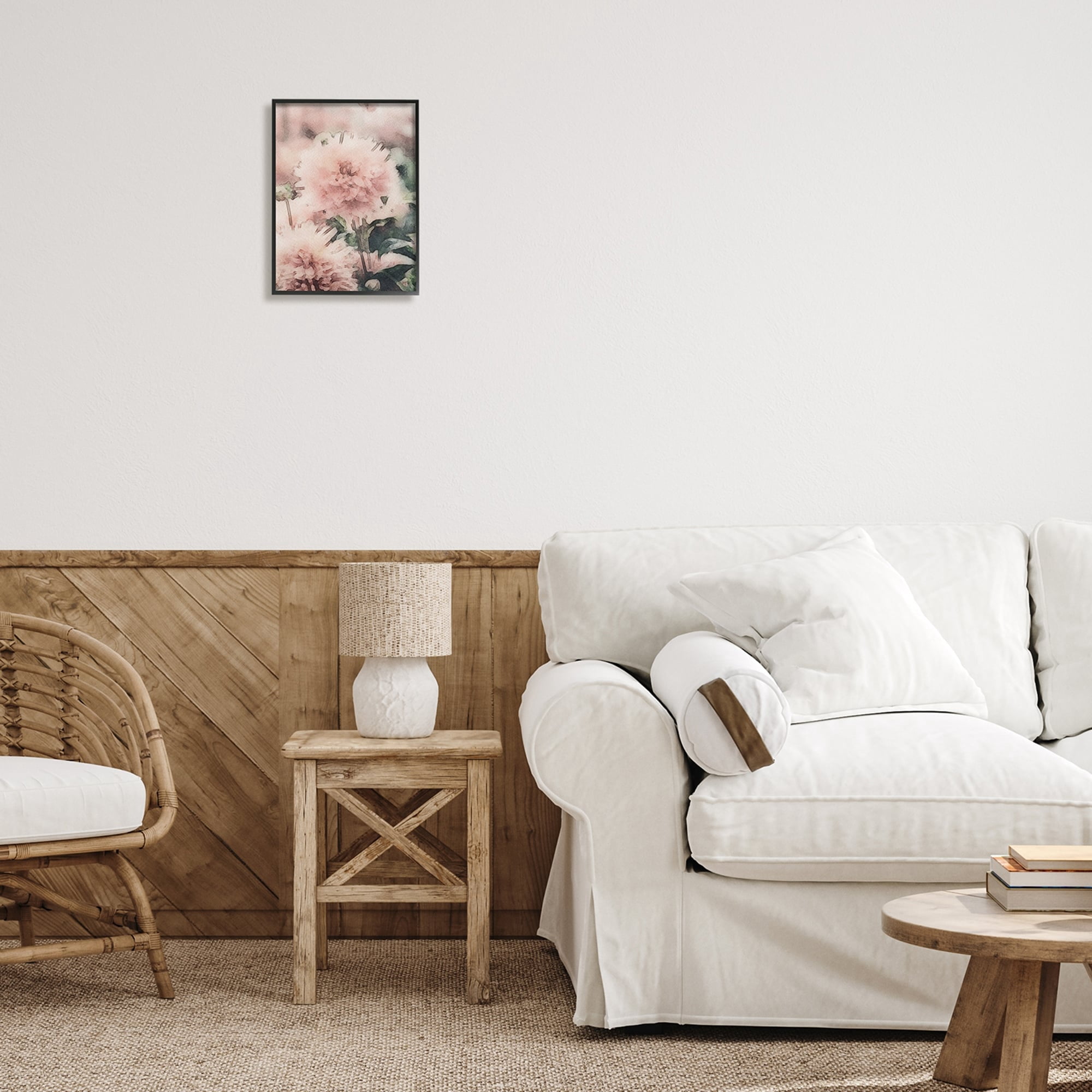 Stupell Industries Dainty Pink Flower Blossom Sprouts Closeup Petals Framed Wall Art, 24 x 30, Design by Amy Brinkman