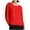 Red (New Upgrade), variant on Htigea Winter Shirts for Women Thin Fleece Crewneck Long Sleeve Top Casual Cozy Pullover Everyday Tee Black S
