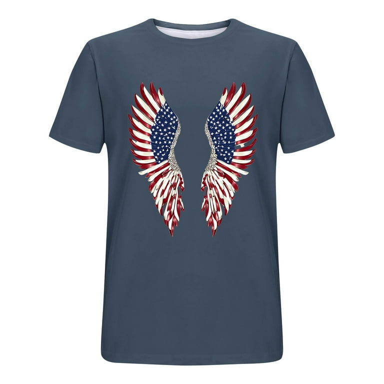 SEAOPEN Deals Cheap 4th Of July Shirts for Men Walmart Big and