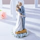 thumbnail image 4 of Estatua de pareja, adornos para tartas de boda, figuras de novia y novio, figuras de ángel, figuras de boda, regalos de aniversario de compromiso para parejas (pareja en la parte inferior del pastel), 4 of 5
