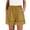 Yellow-d, variant on Vivianyo HD Women's Drawstring Elastic Waist Casual Shorts, Lightweight Summer Linen-Look Shorts with Pockets, Women's Beige, Sizes S-3XL