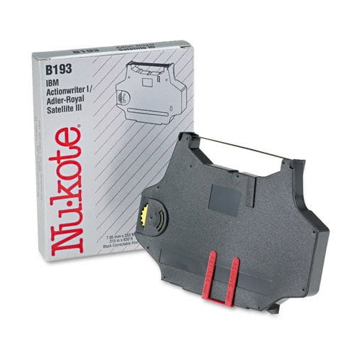 Nukote Model B193 Correctable Film Typewriter Ribbon, Correction Tape