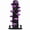 Purple, variant on LHBCraft 88.6" Tall Cat Tree for Indoor Cats, Large Cat Tower with Luxury Cat Condo, Cat Tree Tower with Soft Cushion, Scratching Board, Plush Platform and Top Perch