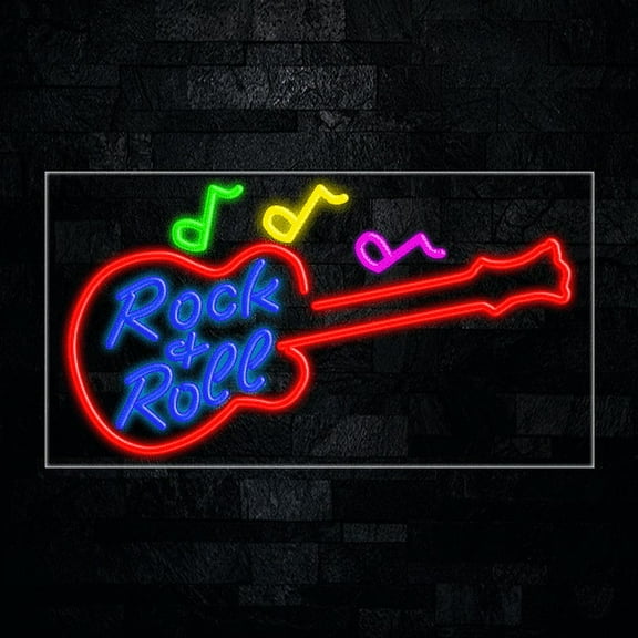 Rock & Roll LED Neon Sign #31773 Made in USA