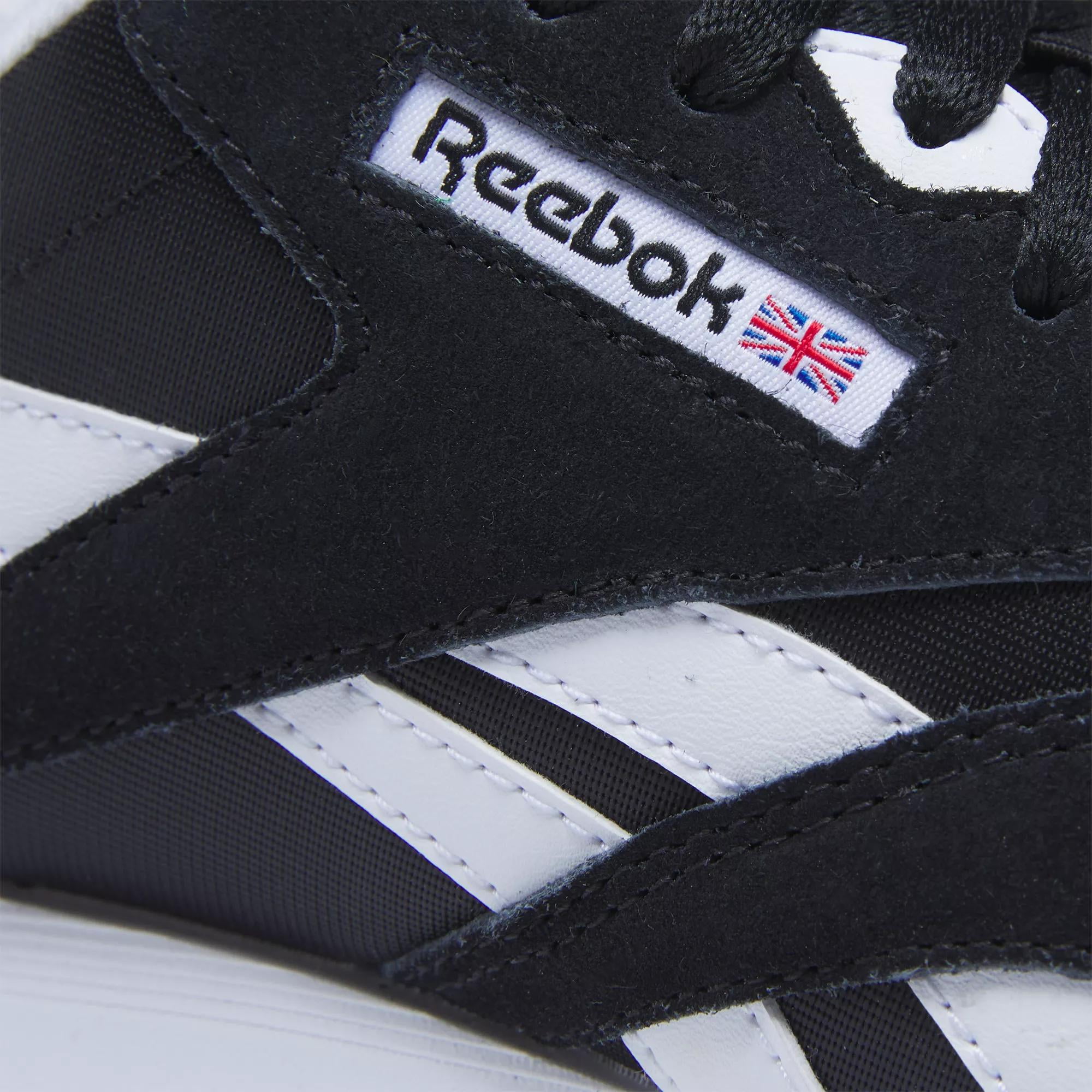 reebok classic black and white