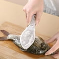 thumbnail image 2 of Éplucheur Outil de Cuisine pour Usage Domestique avec Couvercle Rabot à Écailles Manuel Détartreur Battre Écailles Efficacement Durable Acier Inoxydable, 2 of 3