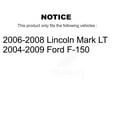 thumbnail image 2 of TEC Front Rear Ceramic Brake Pads Kit for Car Ford F-150 Lincoln Mark LT KTC-100055, 2 of 10