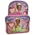 Girls Princess Tiana Full Size 16 Inch Backpack with Detachable Lunch Box