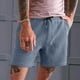 thumbnail image 4 of WILLBEST Pantalones Cortos Waffler de Color Liso para Hombre, Deportivos y Casuales, de 3 Puntos, 4 of 5