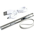 thumbnail image 1 of Mini Lampe de Poche USB Rechargeable en Acier Inoxydable avec Clip, 1 of 5