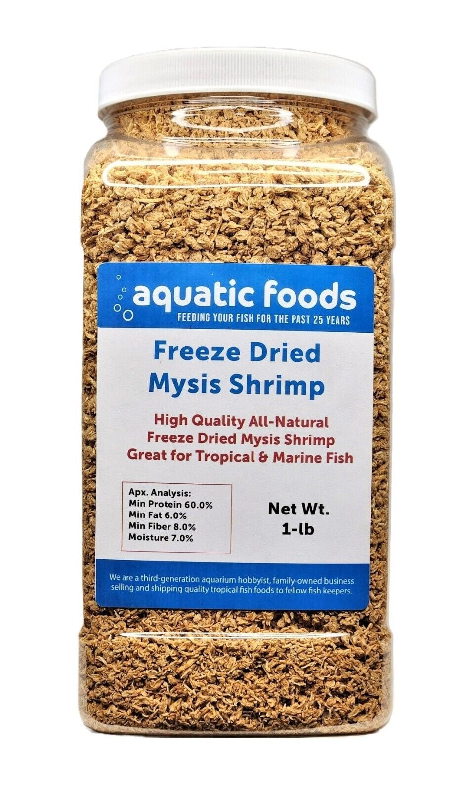 Mysis ShrimpFreeze Dried Floating Small Mysis Shrimp for All Tropical