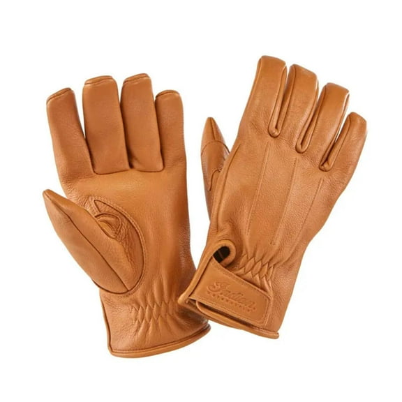 Indian Motorcycle Men's Deerskin Strap Glove, Tan | 2860663