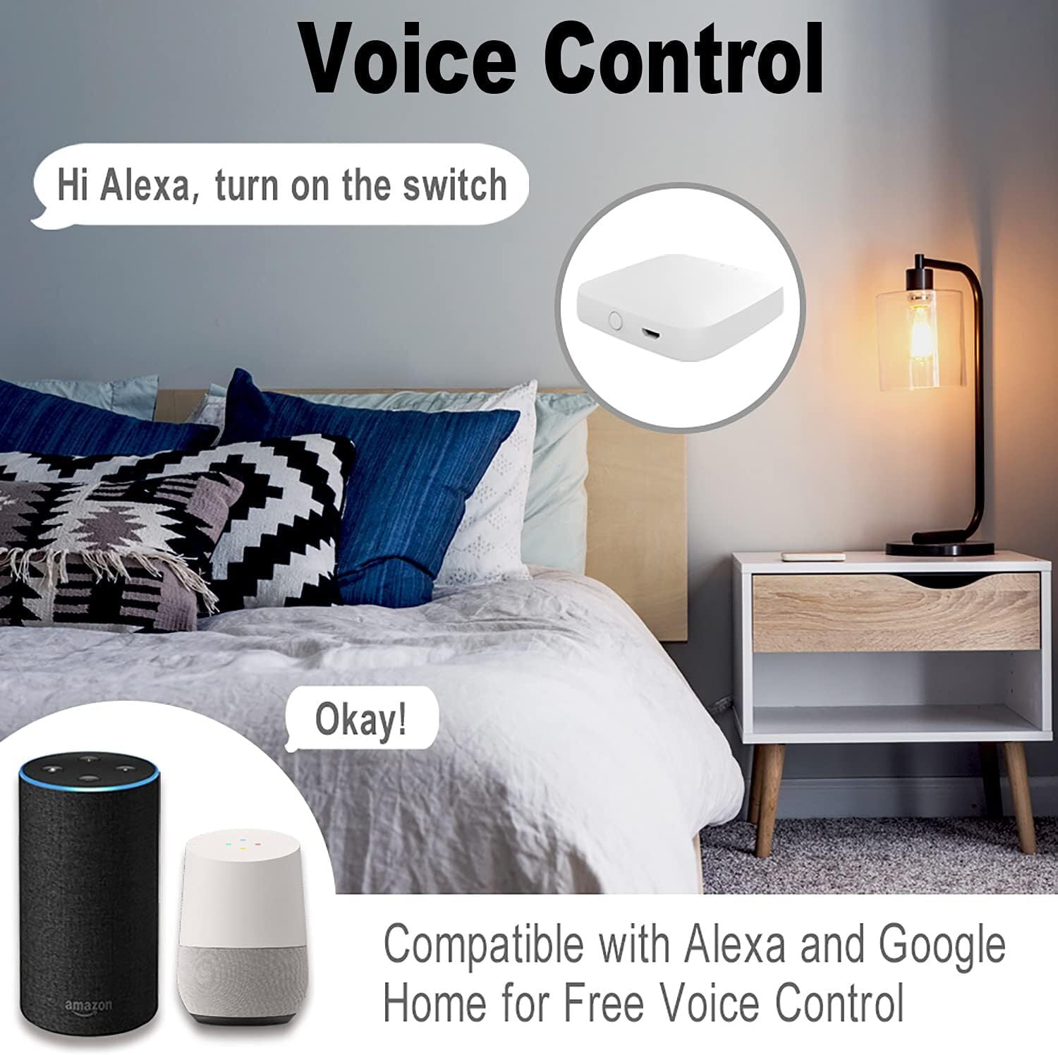 Tuya ZigBee Hub,Support Tuya Device, Work with Smart Life App, Intelligent Bridge Wireless Smart Home Gateway Voice Control