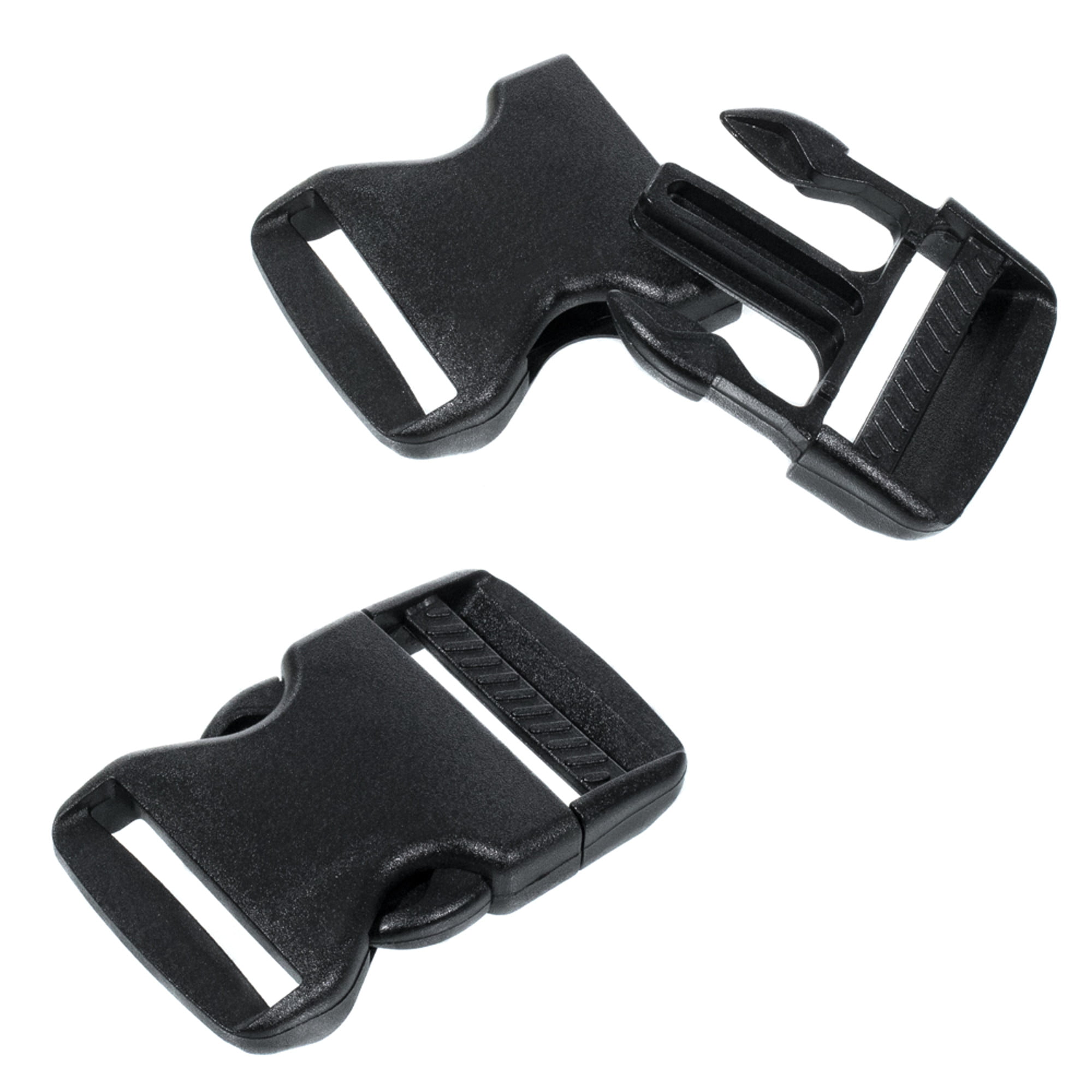 15 Pack 1.5 Inch Side Quick Release Plastic Black Buckles