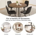 thumbnail image 4 of Round Dining Table Set, Modern Kitchen Table for 4-6 Person, Steel Legs (1 Table 4 Chairs), 4 of 6