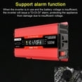 thumbnail image 2 of 1200W Car Power Inverter (12V to 220V AC Converter) with LCD Digital Modified Sine Wave Solar Inverter and AC Outlet, USB Charging Port, and Switch for Cars and RVs, 2 of 8