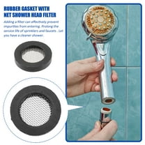 ibasenice 100Pcs Silicone Hose Washers Gasket Kit for Shower Head Faucet Black Water Seal