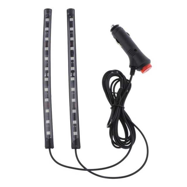 12 LED Car Strobe RGB LED Lámparas de decorativas 2 piezas de luz azul 12 LED Baoblaze Atmosphere Lamps Interior nuevo