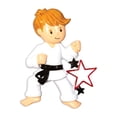 thumbnail image 5 of Personalized Martial Arts Ornament - Karate Ornaments for Christmas Tree, Taekwondo Ornament, Jiu Jitsu Ornament, Judo Gifts, Sensei Gifts, Karate Gifts - Karate Boy - Free Customization, 5 of 10