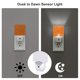 thumbnail image 3 of Balery Orange Glitter Luz Nocturna LED con Sensor Automático, Enchufe con Sensor Crepuscular, Luz Suave de 0.5W para Dormitorio, Pasillo, Baño-US, 3 of 7