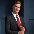 thumbnail image 2 of Premier Mens Plain Satin Tie (Narrow Blade), 2 of 3