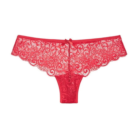 

Lace Underwear for Women Breathable Bikini Briefs Lightweight Soft Hipster Cheeky Panty Ladies Stretch Thong