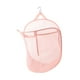 thumbnail image 5 of Cesto de ropa colgante, cesta de lavandería portátil plegable para montaje en pared con gancho, Rosa, 5 of 9
