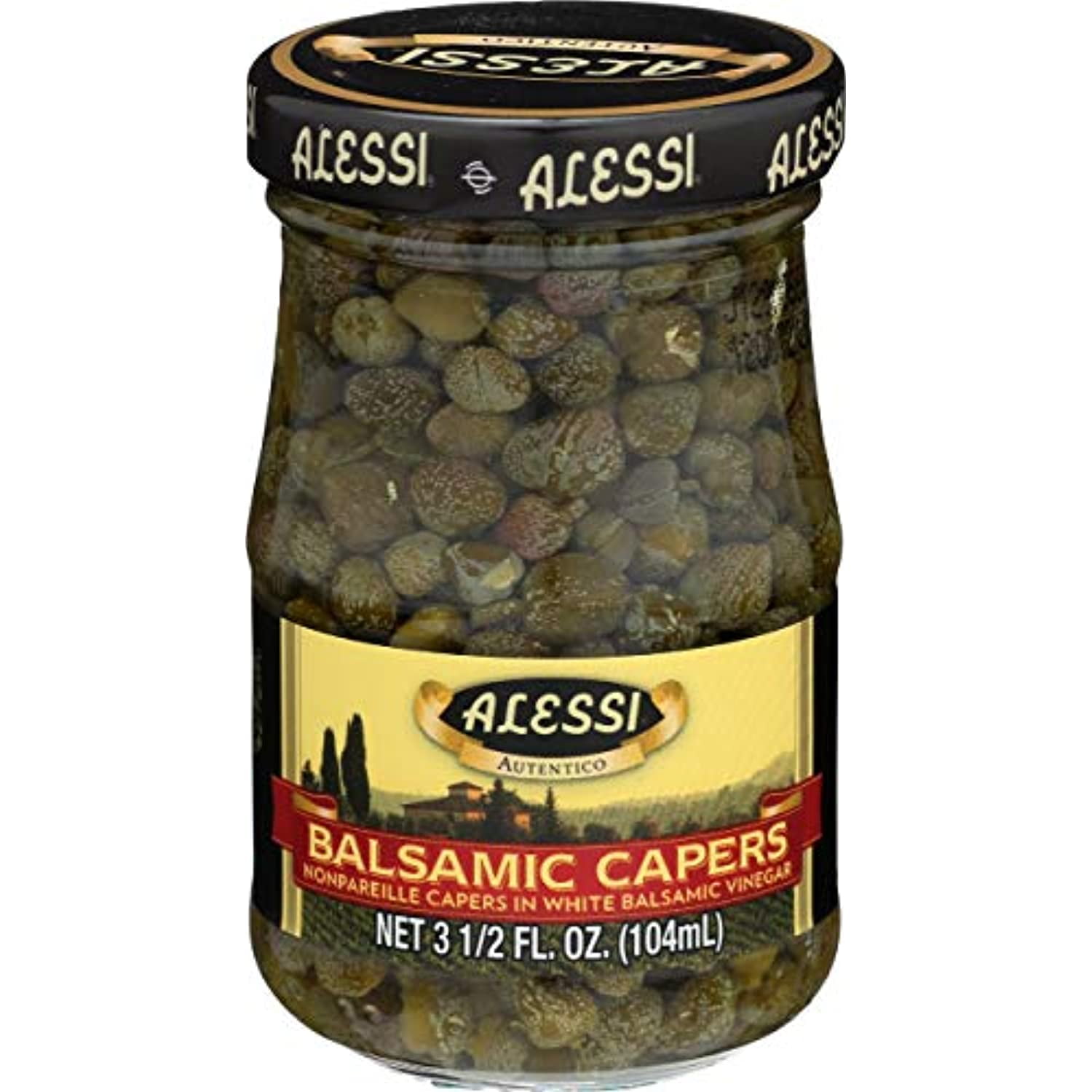 Alessi Capers In Balsmic Vinegar, 3.5 Oz