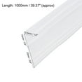 thumbnail image 3 of Uxcell Frameless Glass Shower Door Sweep Seal Strip F-Type with 3/4"(20mm) Drip Rail - 1/2"(12mm) x 39.37", 3 of 4