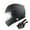 Matt Black, variant on Martian Motorcycle Bluetooth Helmet Full Face Dual Visor Bluetooth Headset: HM_BFULLFACE White Black + Premium Leather Gloves