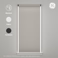 thumbnail image 2 of GE Smart Shade, Motorized Window Blind with Matter & Remote Control, Black Hardware, Blackout White Fabric, Quiet Operation, 24” Width, Adjustable Length, 1 Shade, 2 of 12