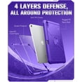 thumbnail image 5 of MoKo Case for iPad (A16) 11th/10th Generation Case 2025/2022, Full Body Protective Cover, Built-in Screen Protector and Kickstand for iPad 11/10.9 Inch,Purple, 5 of 9