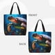 thumbnail image 2 of Fotbe Ice Blue Ocean Sea Turtle Bolsa Tote con Estampado para Mujer, Bolsos con Cremallera, Bolsa de Hombro Casual de Gran Capacidad con Bolsillos Internos, 2 of 7