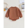 thumbnail image 4 of Bagilaanoe Newborn Baby Boys Oversized Romper Sweatshirt Long Sleeve Bodysuits Letter Print Pullover 3M 6M 12M 18M Infant Casual Tee Tops, 4 of 8