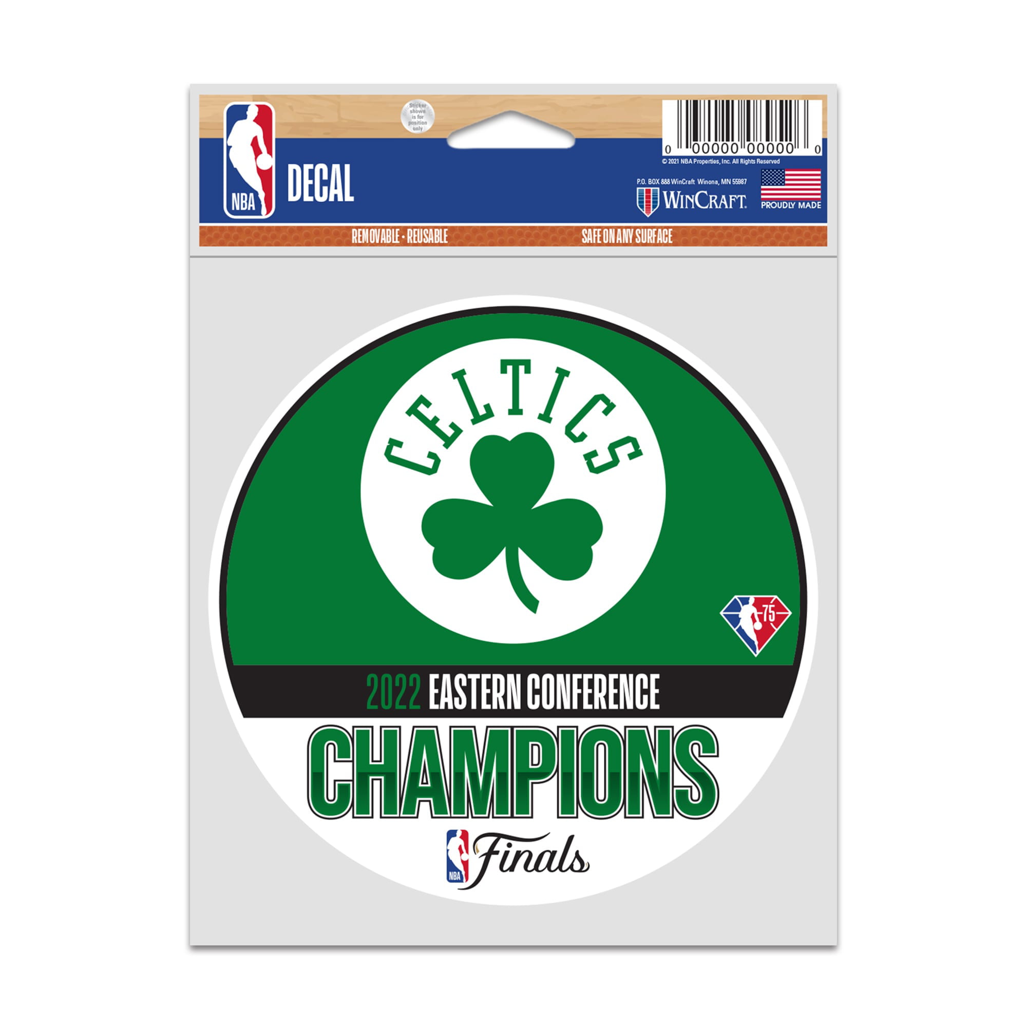 Boston City Celtic Basketball Sport Logo Die-Cut Sticker Decal 12 X 12 