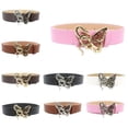 thumbnail image 3 of Ywmsfl Lady Belt Elegant Skinny Waist Belt for Dress Skinny PU Belt Snake Buckle Butterfly Buckle for Suit Dress, 3 of 12