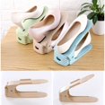 thumbnail image 4 of Adjustable Shoe Slots Organizer Double Layer Stack Shoe Rack Space-Saving Storage Rack Holder, 4 of 6