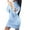 Blue, variant on Women's Casual Loose Long Sleeves Round-Neck Leopard Sweater Dress for Everyday Wear Women Fall Fashion